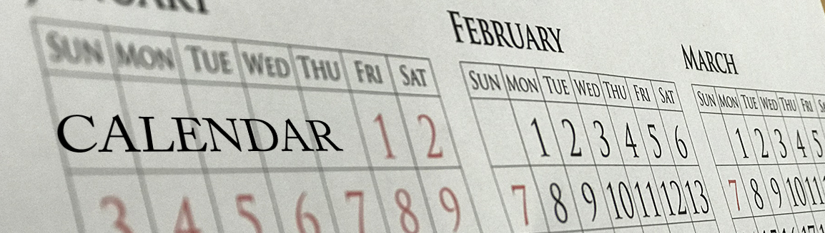 カレンダーのヘッダー写真