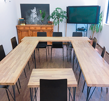 メリーイングランド本店クラスレッスンで使う教室の写真